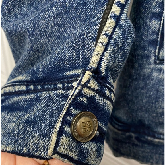 Vintage Superdry Men’s Size Large Distressed Jean Jacket Lined Sherpa Body Coat - Picture 6 of 12